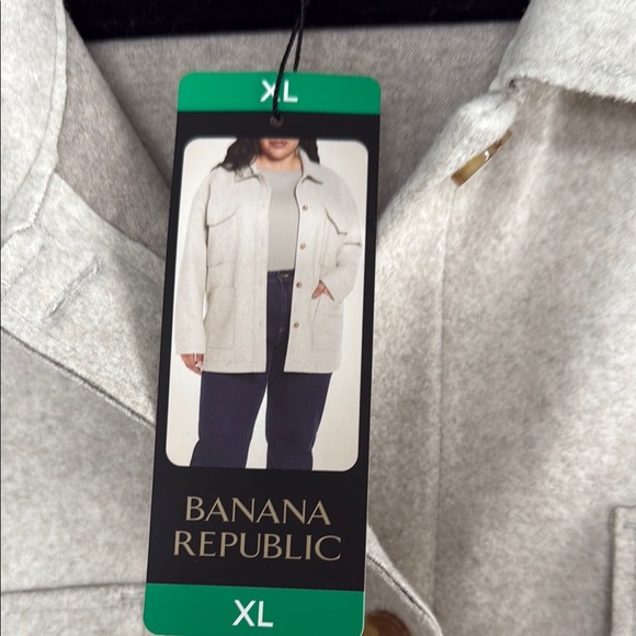 Tan Utility Jacket with Oversized Fit and Shirt Collar - Picture 2 of 7